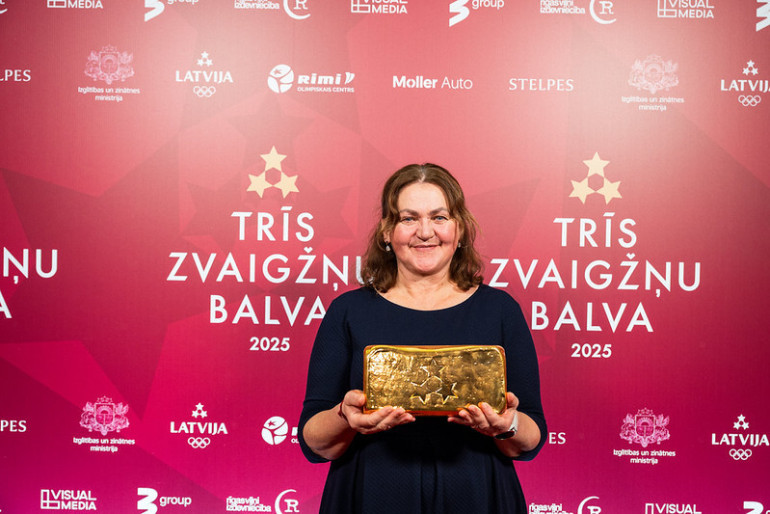 FOTO: "Trīs Zvaigžņu balvā 2025" godināti izcilākie Latvijas sportisti