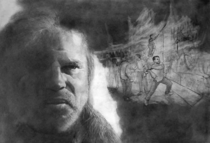 Modra Brasliņa zīmējumu izstādes "Divi" atklāšana