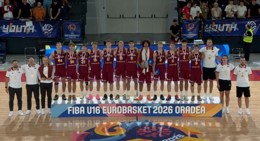 Zelts ir mūsējais! Latvijas U-16 basketbolisti pārraksta vēsturi un pirmo reizi kļūst par Eiropas čempioniem
