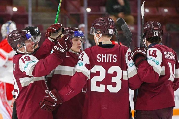 Attēls rakstam: Ogrēnietis Osmanis gūst vārtus, Latvijas juniori uzvar dāņus un iekļūst ceturtdaļfinālā