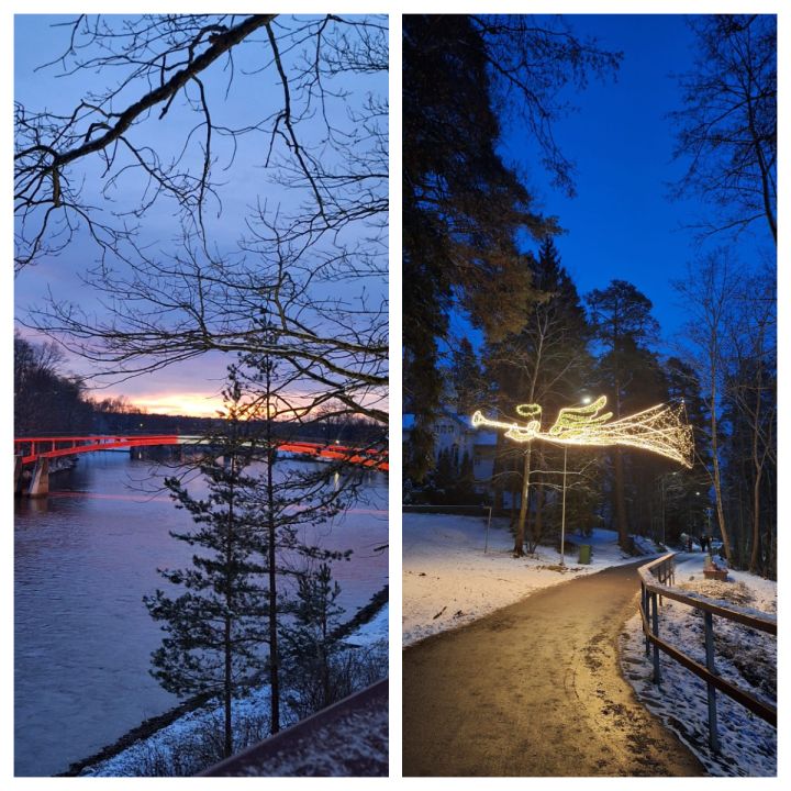 Foto: Ogre tērpjas ziemas rotā 