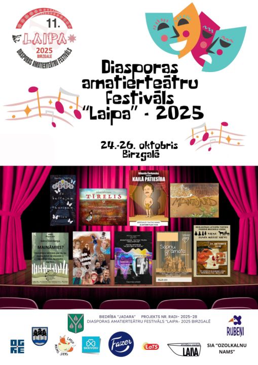 Birzgalē ieradīsies amatierteātru trupas no dažādām pasaules valstīm uz festivālu "LAIPA 2025"