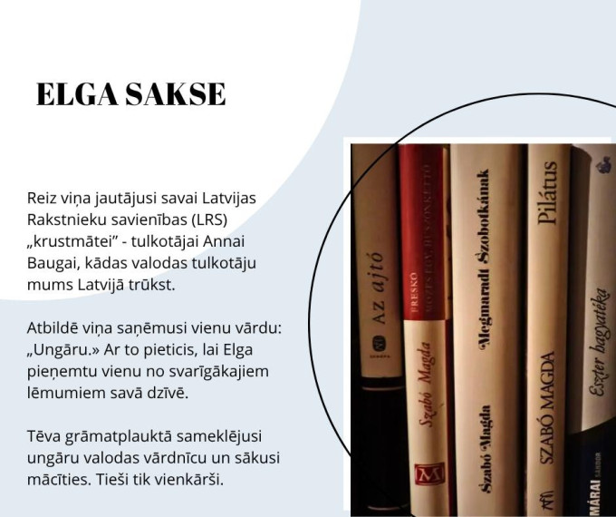 Tulkotājai Elgai Saksei 95!