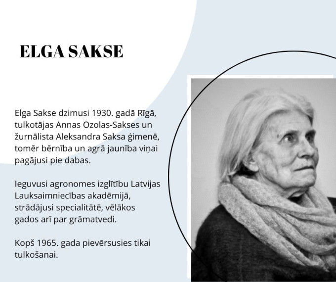 Tulkotājai Elgai Saksei 95!