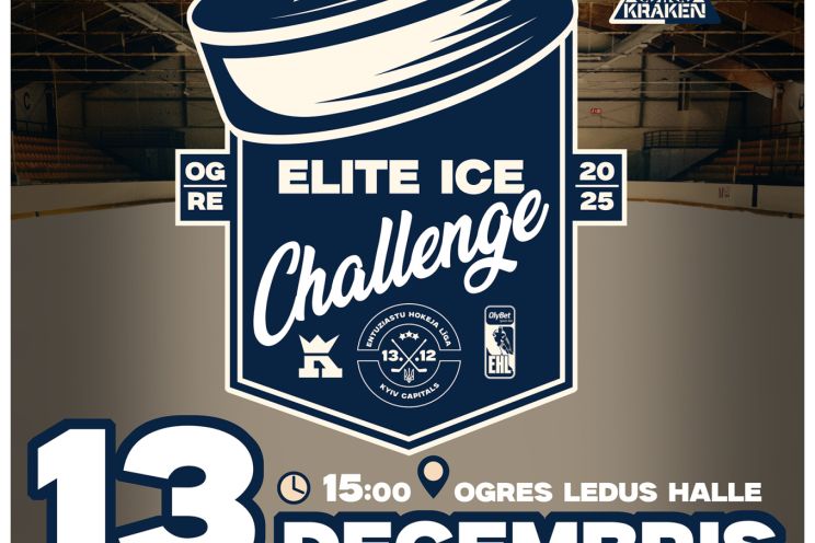 Attēls rakstam: Ogres ledus hallē notiks vēl nebijusi "Elite Ice Challenge" hokeja spēle