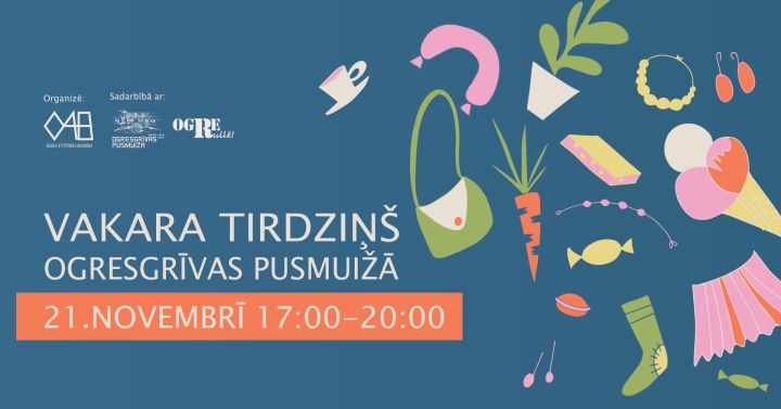  21.novembrī Ogresgrīvas pusmuižas pagalmā atkal priecēs vakara tirdziņš