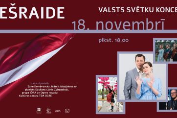 Attēls rakstam: Valsts svētku koncerta tiešraidi varēs vērot arī Ogrē, Ikšķilē un Lielvārdē