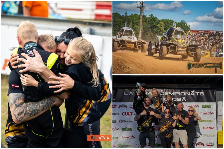 Attēls rakstam: FOTO: Suntažnieks Rajens Čipens otro gadu pēc kārtas triumfē Latvijas autokrosā Mini Bagiju 200 klasē