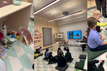 Attēls rakstam: Ogres Centrālajā bibliotēkā notiek sensorās lasīšanas nodarbības