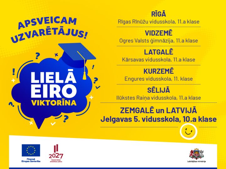 Ogres Valsts ģimnāzijas skolēni - erudītākie Vidzemē