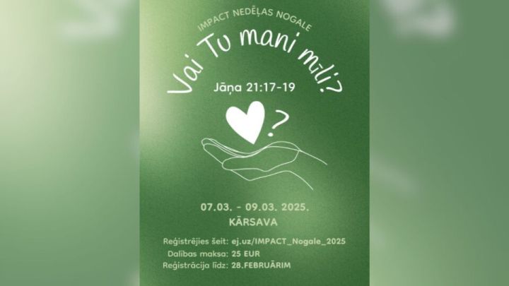 Iespēja pievienoties “Impact” nedēļas nogalei "Vai Tu mani mīli?"