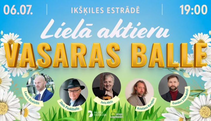 Ikšķiles estrādē notiks "Lielā aktieru vasaras balle"