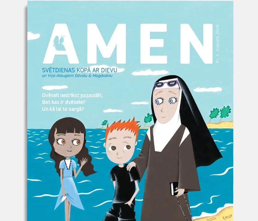 "Priesteris, kas paveica varoņdarbu". Bērniem tapis jauns ikmēneša žurnāls "Amen"