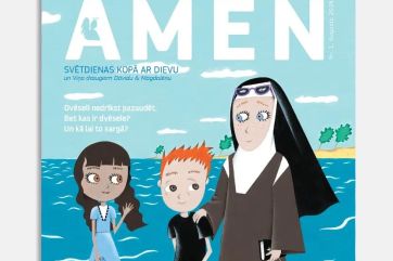 Attēls rakstam: "Priesteris, kas paveica varoņdarbu". Bērniem tapis jauns ikmēneša žurnāls "Amen"