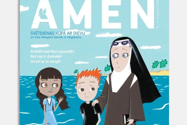 Attēls rakstam: "Priesteris, kas paveica varoņdarbu". Bērniem tapis jauns ikmēneša žurnāls "Amen"