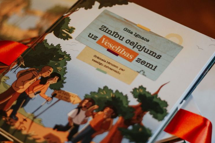 Attēls rakstam: Izdota grāmata par uzturu un veselīgu dzīvesveidu ar četrpadsmitgadīgās Letīcijas ilustrācijām