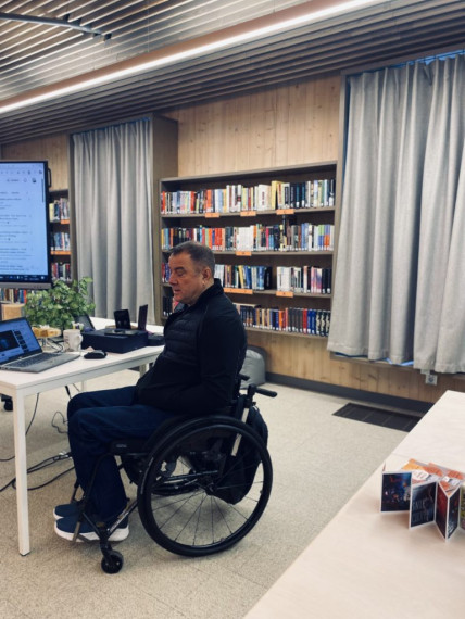 Jauniešu lasītavā viesojas olimpiskais čepions Aigars Apinis