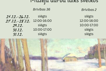 Attēls rakstam: Svētku dienās Ogres Vēstures un mākslas muzejam būs mainīts darba laiks