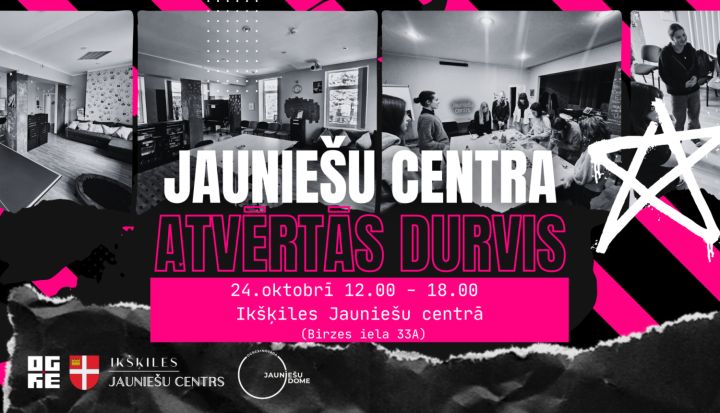 Ikšķiles Jauniešu centrā notiks atvērto durvju dienu