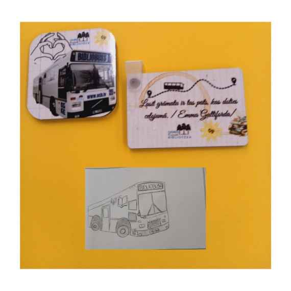 FOTO: Bibliobuss devās ciemos uz Ogresgala pamatskolu