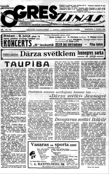 Iz pagājības. 08.07.1939.