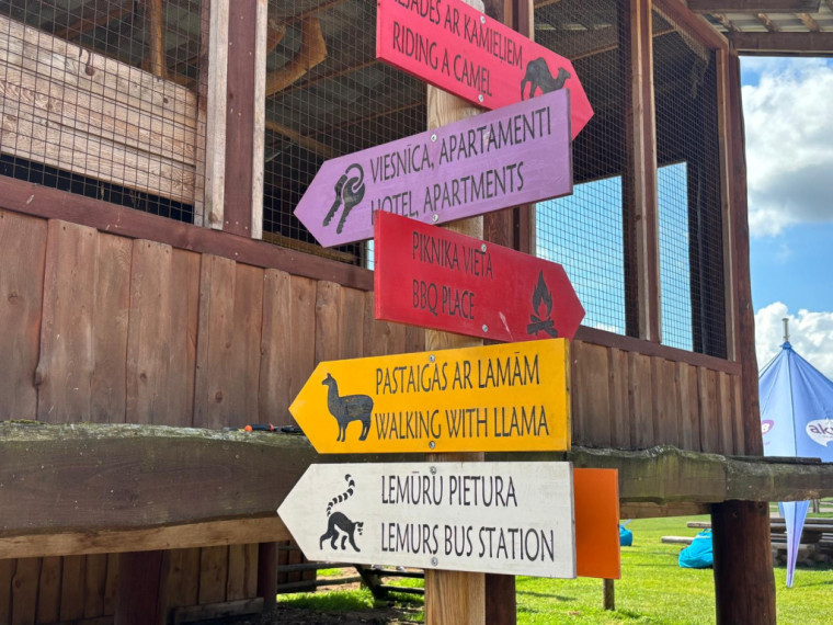 FOTO: Ideja brīvdienām ārpus Ogres novada: pie kamieļiem, lemūriem un brīvdomātājas lamas