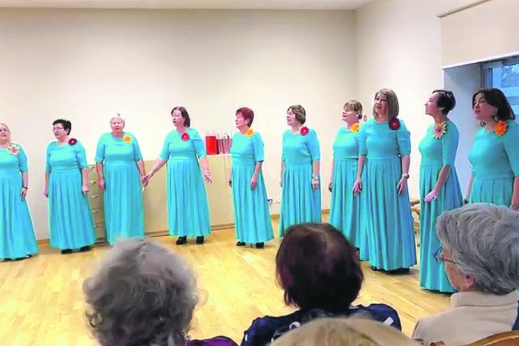 Attēls rakstam: Sadziedāšanās Ogres Invalīdu biedrībā