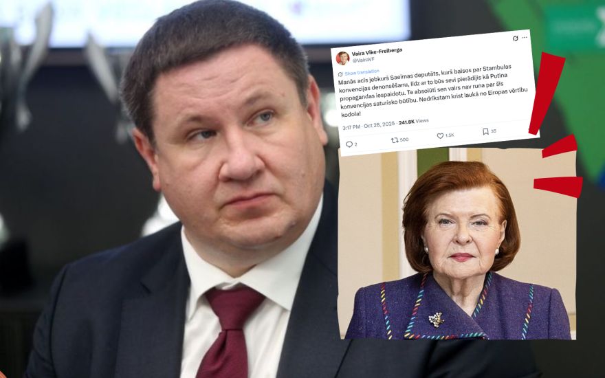 Ogres mērs skarbi vērtē eksprezidentes teikto: "Putinam tuvāk atrodaties tieši Jūs.."