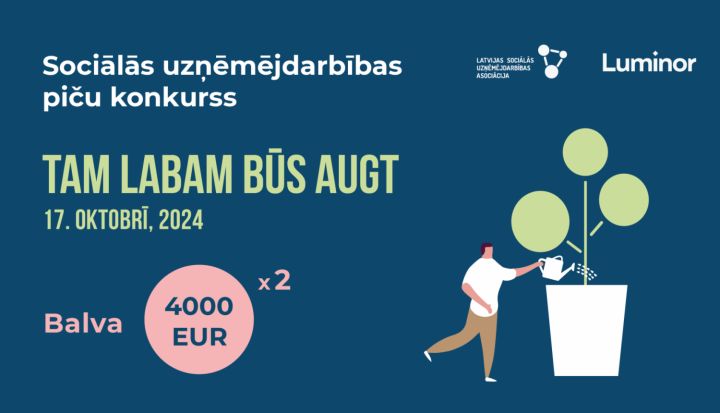 Izsludināta pieteikšanās ikgadējam sociālās uzņēmējdarbības konkursam