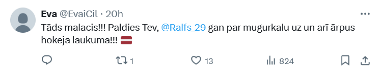 Ekrānuzņēmums no "X"