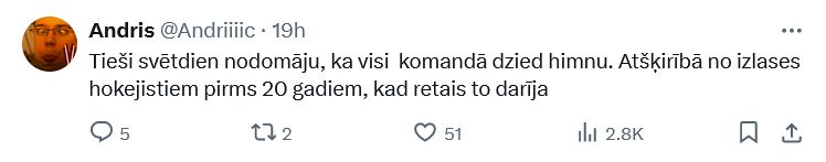 https://x.com/Zmeycharauski/status/1792973792609816747?ref_src=twsrc%5Etfw%7Ctwcamp%5Etweetembed%7Ctwterm%5E1792973792609816747%7Ctwgr%5Ed4a5412381023abd2be392e06614d3decf2d4e52%7Ctwcon%5Es1_&ref_url=https%3A%2F%2Fjauns.lv%2Fraksts%2Fsports%2F606312-latvija-ir-viena-valoda-fanus-sajusmina-hokejista-freiberga-fraze-pec-pc-maca-pret-asv%3Futm_term%3DAutofeedutm_medium%3DSocialutm_source%3DTwitterEchobox%3D1716382992