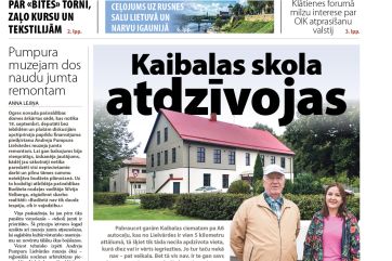 Attēls rakstam: Laikraksta «Ogres Vēstis Visiem» 23. septembra numurā