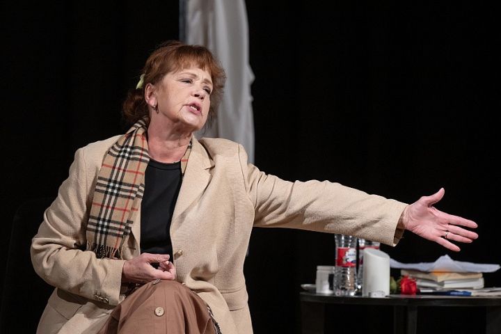 Regīnas Devītes monoizrāde "Sieviete ar dzeltenām brillēm"