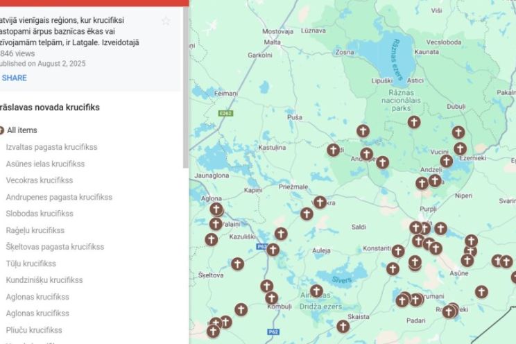 Attēls rakstam: Uzņēmējs Dagdā atjauno un kartē novārtā pamestus krucifiksus