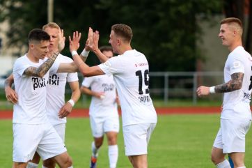 Attēls rakstam: “Ogre United” devīto uzvaru pēc kārtas izcīna spēlē pret smilteniešiem