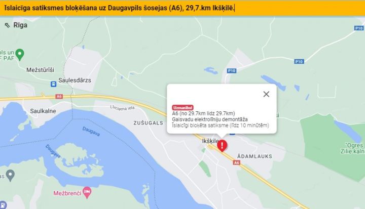 Ikšķilē gaidāmi īslaicīgi, bet būtiski satiksmes ierobežojumi