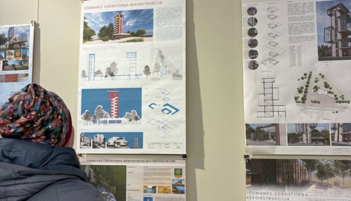  Apmeklē izstādi un piedalies balsošanā par labāko Lēdmanes ūdenstorņa attīstības vīziju