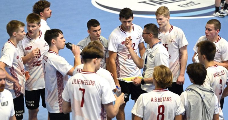 Latvijas handbolisti Eiropas U-20 čempionātā tiksies ar Ziemeļmaķedoniju 
