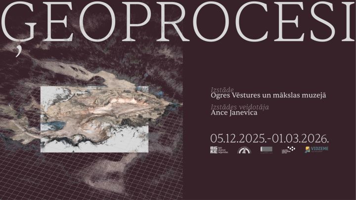 Izstāde “Ģeoprocesi” Ogrē aicina domāt par cilvēka un dabas attiecībām 
