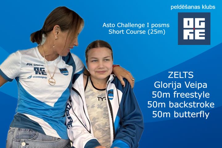 Ogres jaunajiem peldētājiem 26 medaļas sacensībās Inčukalnā