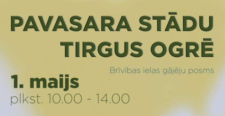 1. maijā notiks tradicionālais "Pavasara stādu tirgus"