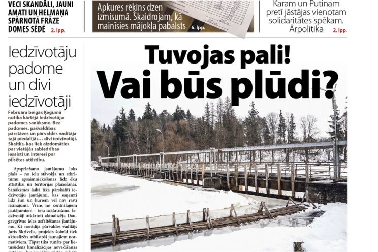 Attēls rakstam: Laikraksta «Ogres Vēstis Visiem» 3. marta numurā