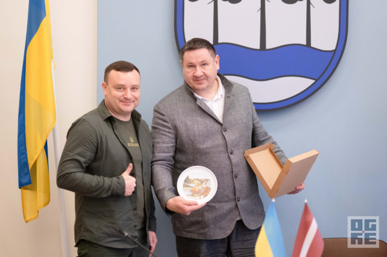 FOTO: Ogrē uzņemti Odesas apgabala administrācijas pārstāvji