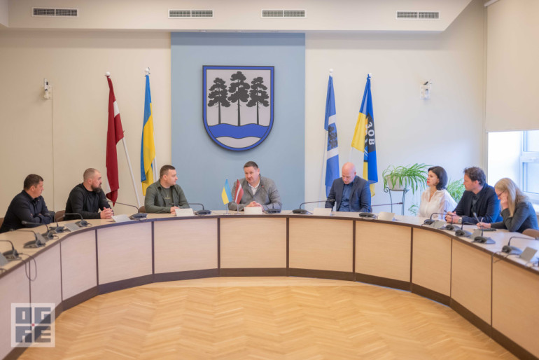 FOTO: Ogrē uzņemti Odesas apgabala administrācijas pārstāvji