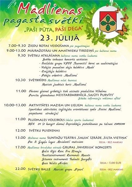 23.jūlijā- Madlienas pagasta svētki