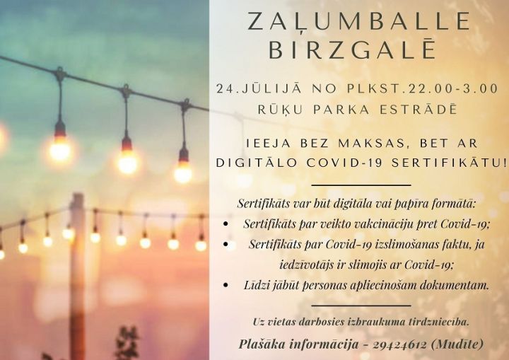 24.jūlijā- zaļumballe Birzgalē!