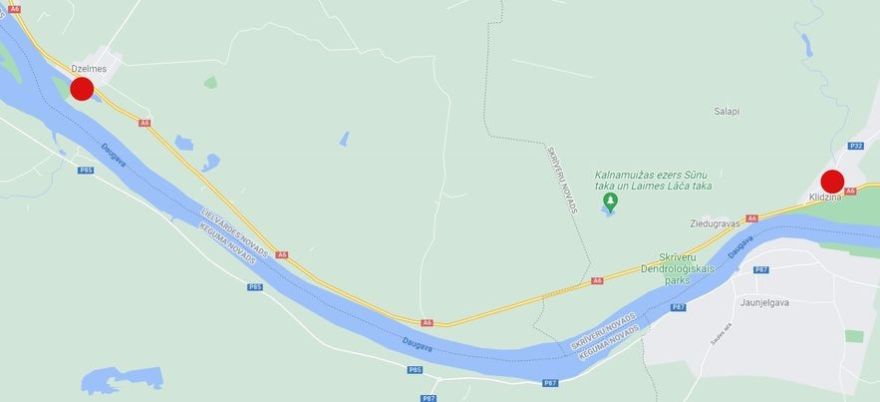 25.septembrī uz A6 šosejas no Klidziņas līdz Dzelmēm tiks ierobežota transporta kustība