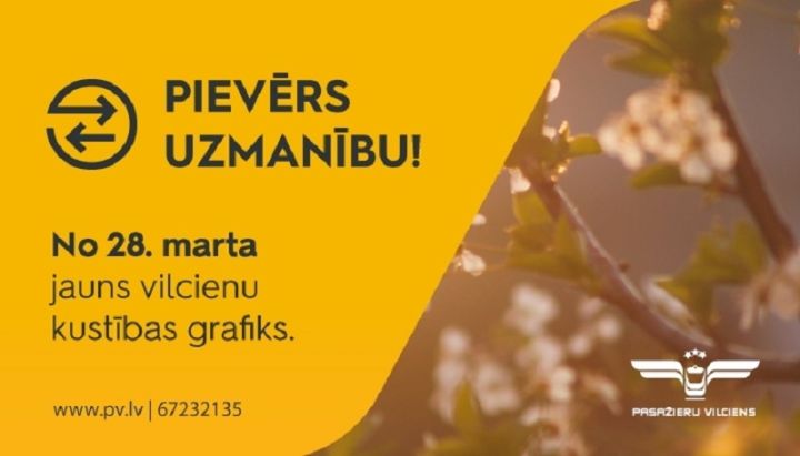 28. martā stājas spēkā jauns vilcienu kustības grafiks