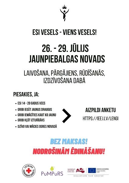 Aicina jauniešus uz piedzīvojumiem pilnām dienām