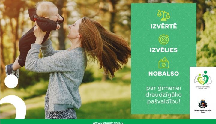 Aicina novērtēt pašvaldību atbalstu ģimenēm, piedaloties konkursā "Ģimenei draudzīgākā pašvaldība"